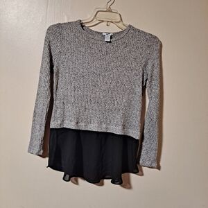 Bar III Gray Knit Top